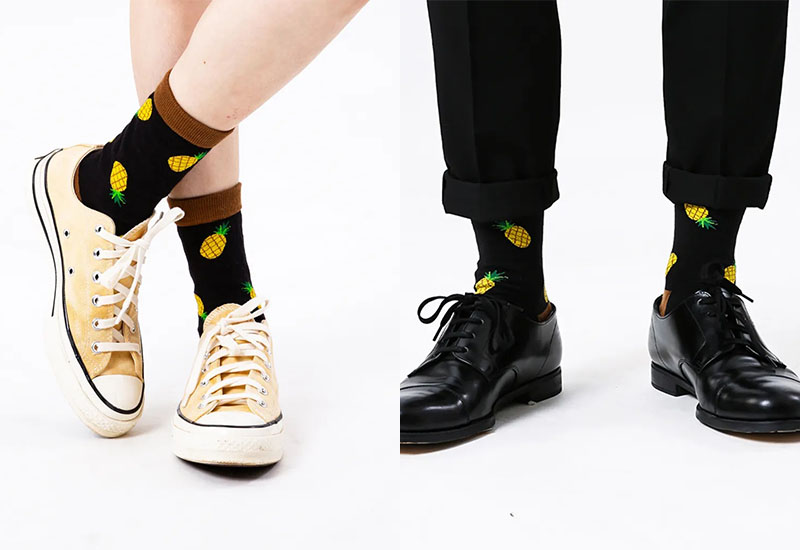 鳳梨 厚襪款(2種尺寸) 